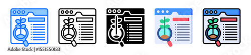 Organic Reach Icon Set Collection Multiple Style 