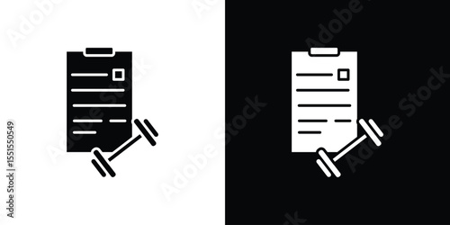 Fitness plan icon vector, Symbol, logo illustrations