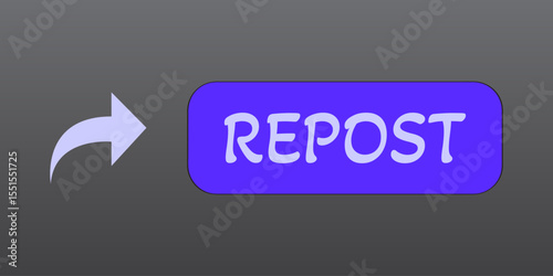 Repost button icon with arrow