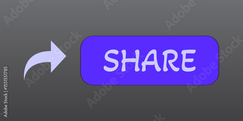 Share button icon with arrow
