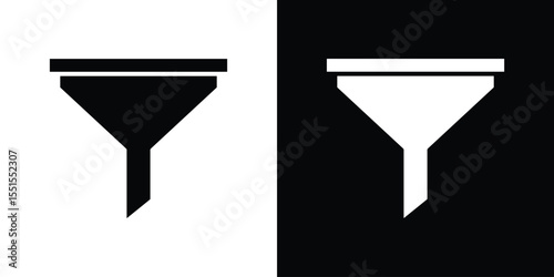 Funnel icon vector, Symbol, logo illustrations