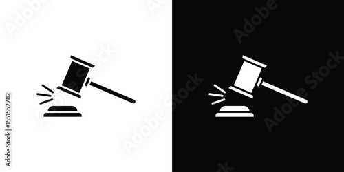 Gavel icon. Design for website and mobile apps.