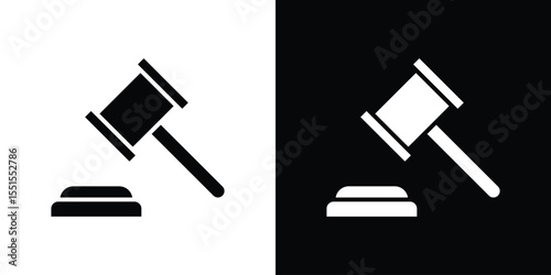 Gavel icon vector, Symbol, logo illustrations