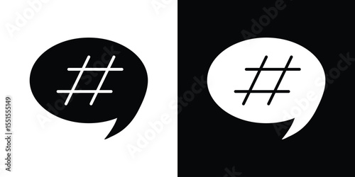 Hashtag icon. Design for website and mobile apps.
