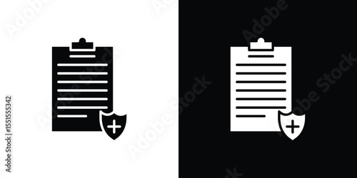 Health insurance icon. Design for website and mobile apps.