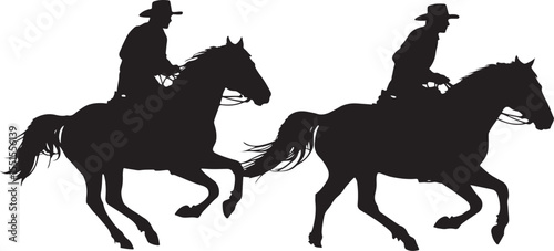 "Horse Racing Silhouette Bundle"