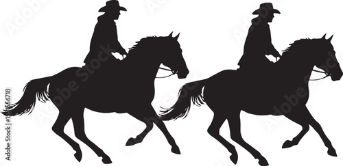 "Horse Racing Silhouette Bundle"