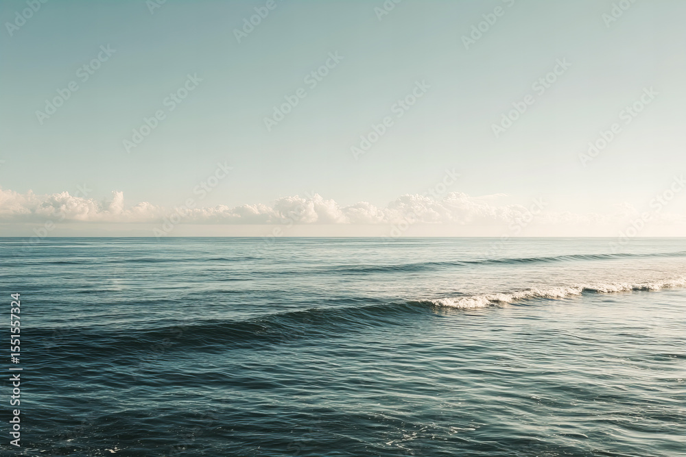 Obraz premium calm ocean waves