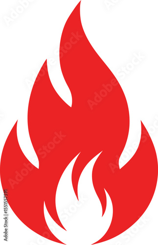 fire flame design danger red bonfire
