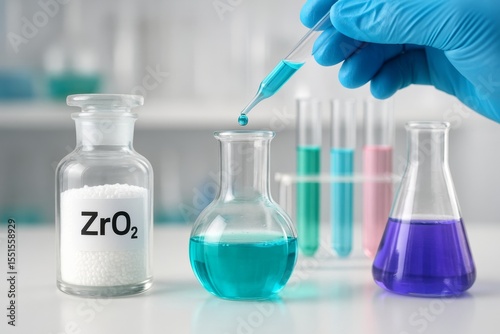 Zirconium Catalyst Used in Controlled Chemical Reaction Experiment