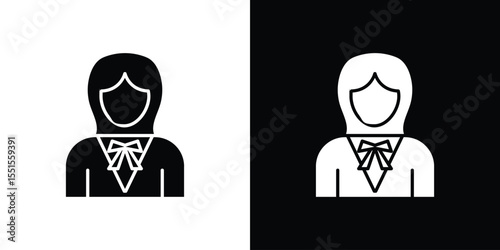 Lawyer icon. Design for website and mobile apps.