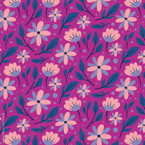 pattern seamless decor flower retro