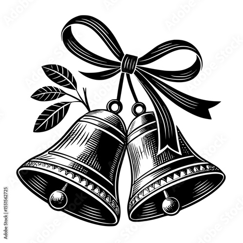 christmas bells vector illustration