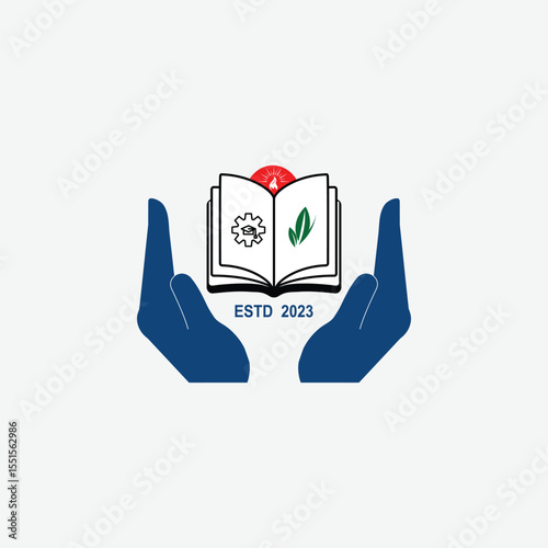 3303 educational logo school college university learning institute book academy organization