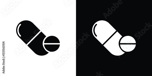 Medicine pills icon vector, Symbol, logo illustrations
