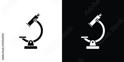 Microscope icon vector, Symbol, logo illustrations