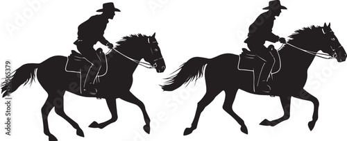 
"Horse Racing Silhouette Bundle"