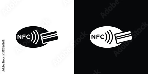 NFC icon vector, Symbol, logo illustrations