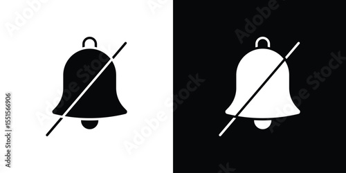 Notification off icon vector, Symbol, logo illustrations