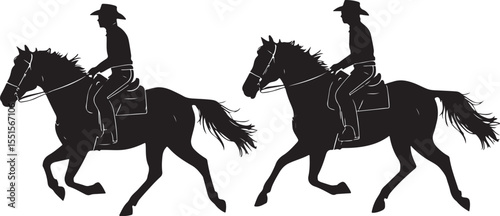 
"Horse Racing Silhouette Bundle"