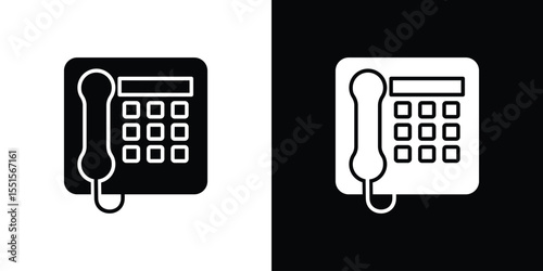 Office phone icon. Design for website and mobile apps.