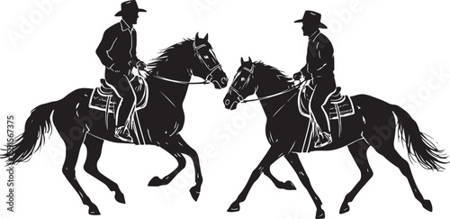 
"Horse Racing Silhouette Bundle"