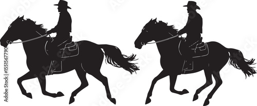 
"Horse Racing Silhouette Bundle"