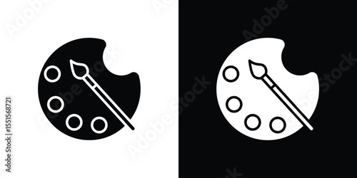 Palette icon vector, Symbol, logo illustrations
