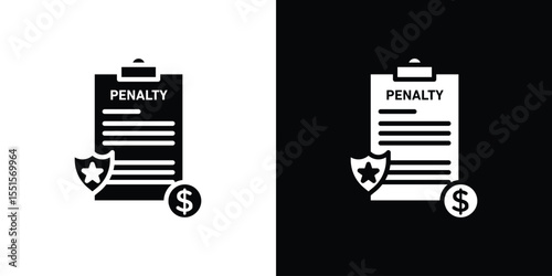 Penalty icon. Design for website and mobile apps.