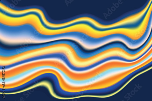 Fluid art. Modern artwork background. Mixture of acrylic paints. Abstract liquid painting marble texture, colorful gradient waves. Vector design for banner, flyer, business card, cover, invitation.