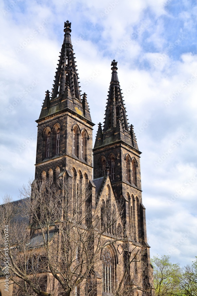 Fototapeta premium Basilica of St. Peter and St. Paul in Vysehrad