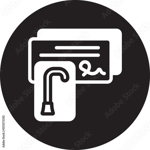 paycheck glyph icon