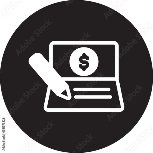 bank account glyph icon