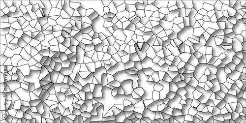 Abstract cellular structure illustration with shadowed irregular polygons for backgrounds and design elements