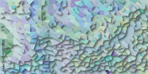 Abstract geometric background with pastel colors and voronoi cell pattern creates a modern digital design element