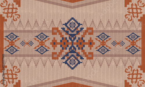 Tribal Carpet mosaic tile mosaic in barcelona spain