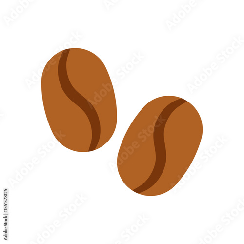 Vector illustration of a coffee bean