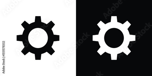 Settings button icon vector, Symbol, logo illustrations