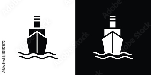 Ship icon. Design for website and mobile apps.