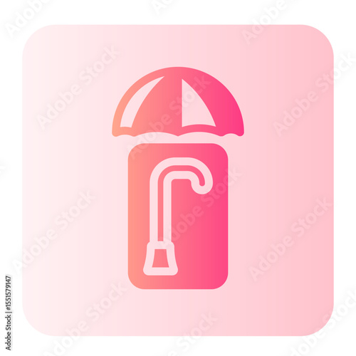 retirement gradient icon