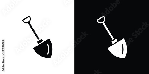 Shovel icon vector, Symbol, logo illustrations