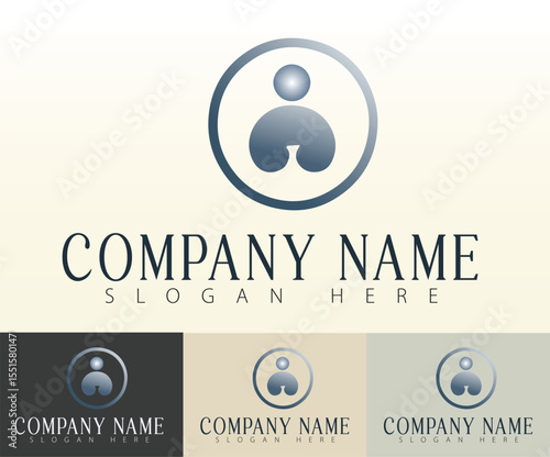 A business-oriented logo influenced by unity.