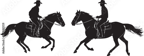 
"Horse Racing Silhouette Bundle"