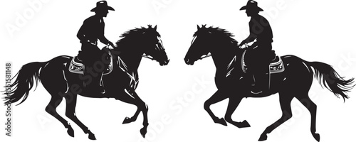 
"Horse Racing Silhouette Bundle"