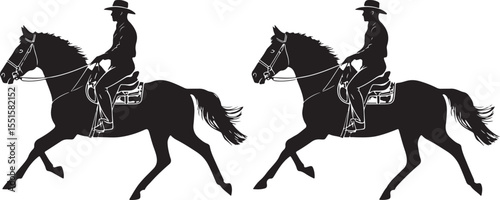 
"Horse Racing Silhouette Bundle"