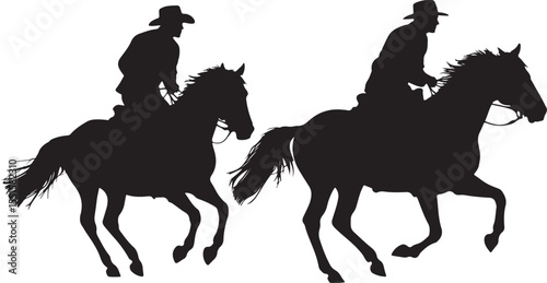 
"Horse Racing Silhouette Bundle"