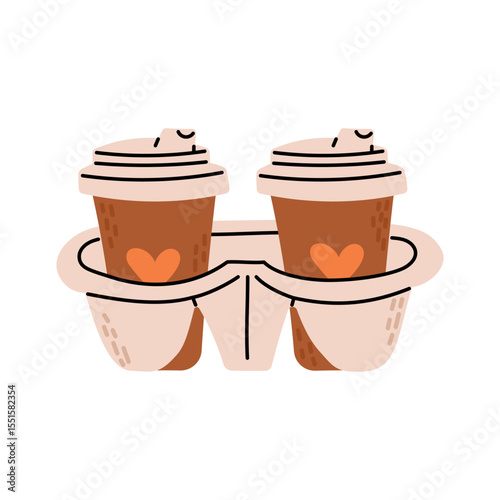Two coffee cup