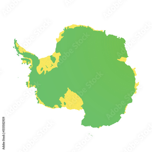 Map of Antarctica, sign silhouette. World Map Globe. Vector Illustration isolated on transparent background. Antarctic continent.