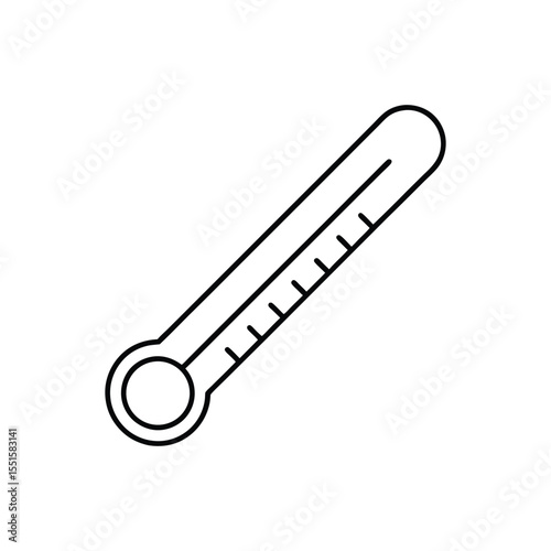 thermometer line art
