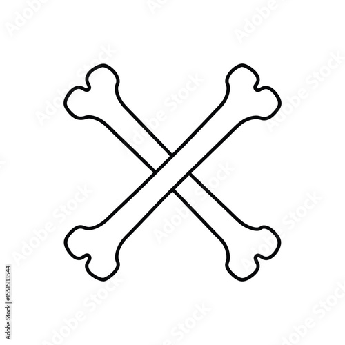 bones line art